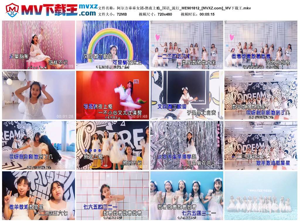 阿尔方乖乖女团-熬夜上瘾_国语_流行_ME901812